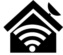 Load image into Gallery viewer, wifi connected house logo
