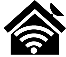 Load image into Gallery viewer, wifi connected house logo
